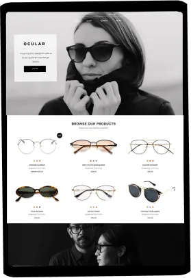 Optiker Website Ipad
